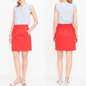 J. Crew Red A-Line Skirt